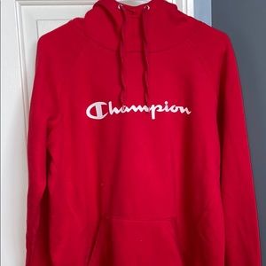 red champion hoodie
